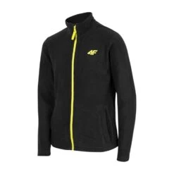 4F Anton, Fleecejakke, Junior, Sort
