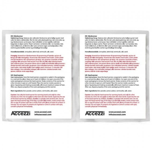 Accezzi Håndvarmer, 10 Par 5 Accezzi Håndvarmer, 10 Par - Billede 3