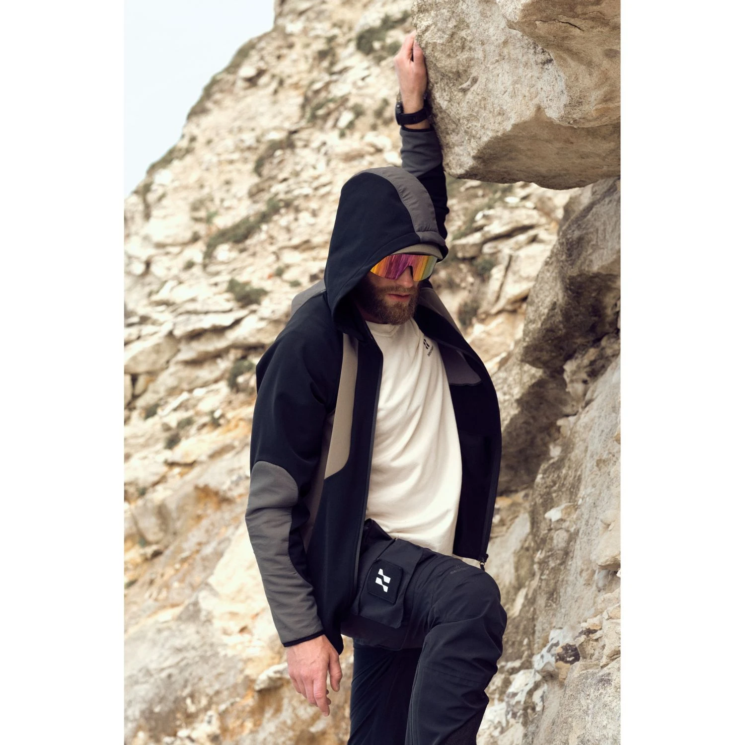 Aeonian The FENIX, Softshell Jakke, Herre, Sort/khaki 8 Aeonian The FENIX, Softshell Jakke, Herre, Sort/khaki - Billede 6