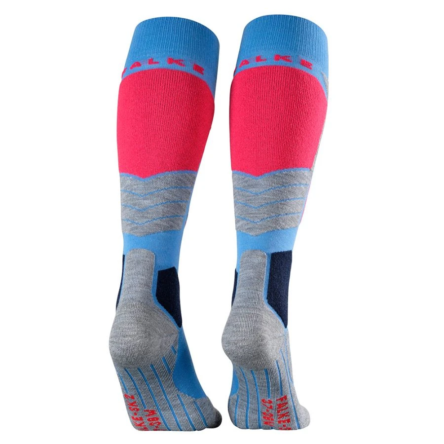 Falke SK2 Skistrømper, Dame, Blå 4 Falke SK2 Skistrømper, Dame, Blå - Billede 2