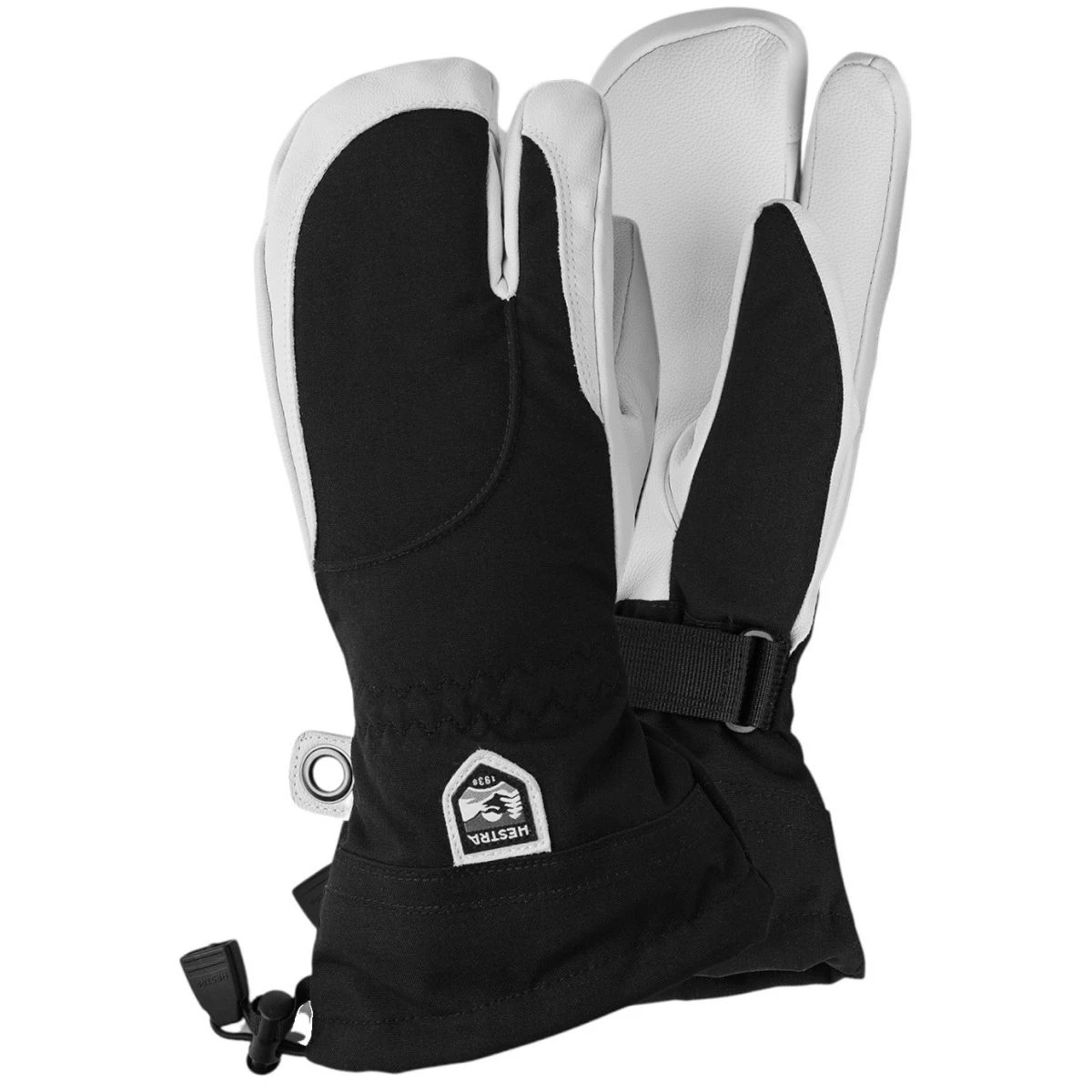 Hestra Heli Ski, 3-finger Skihandsker, Dame, Sort 3 Hestra Heli Ski, 3-finger Skihandsker, Dame, Sort