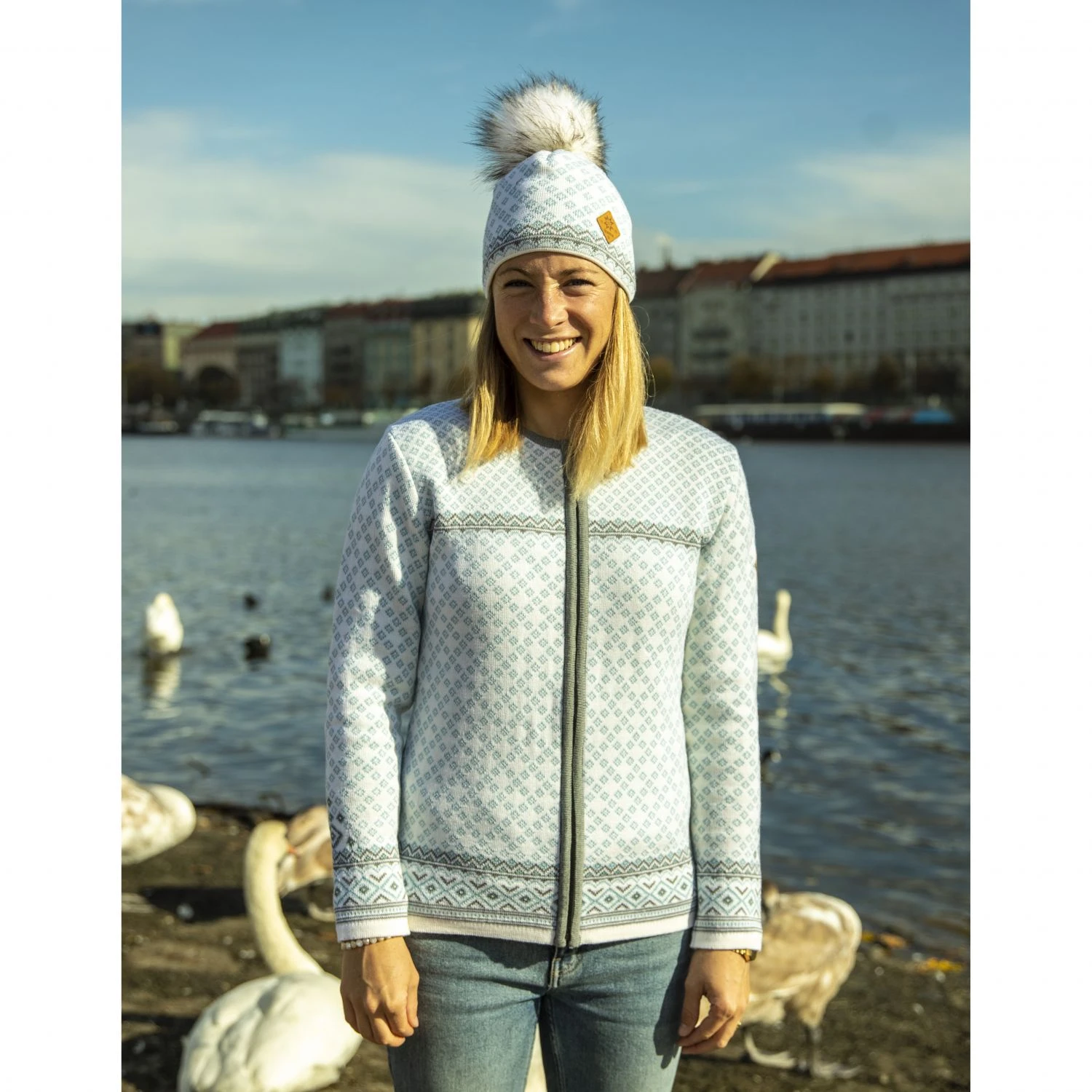 Kama Freja Merino Sweater, Dame, Hvid 5 Kama Freja Merino Sweater, Dame, Hvid - Billede 3