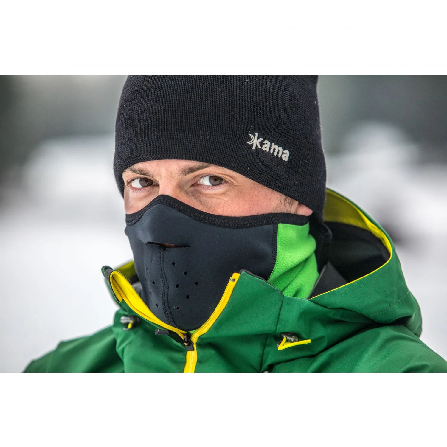 Kama Ansigtsmaske, Lang, Windstopper, Sort 4 Kama Ansigtsmaske, Lang, Windstopper, Sort - Billede 2