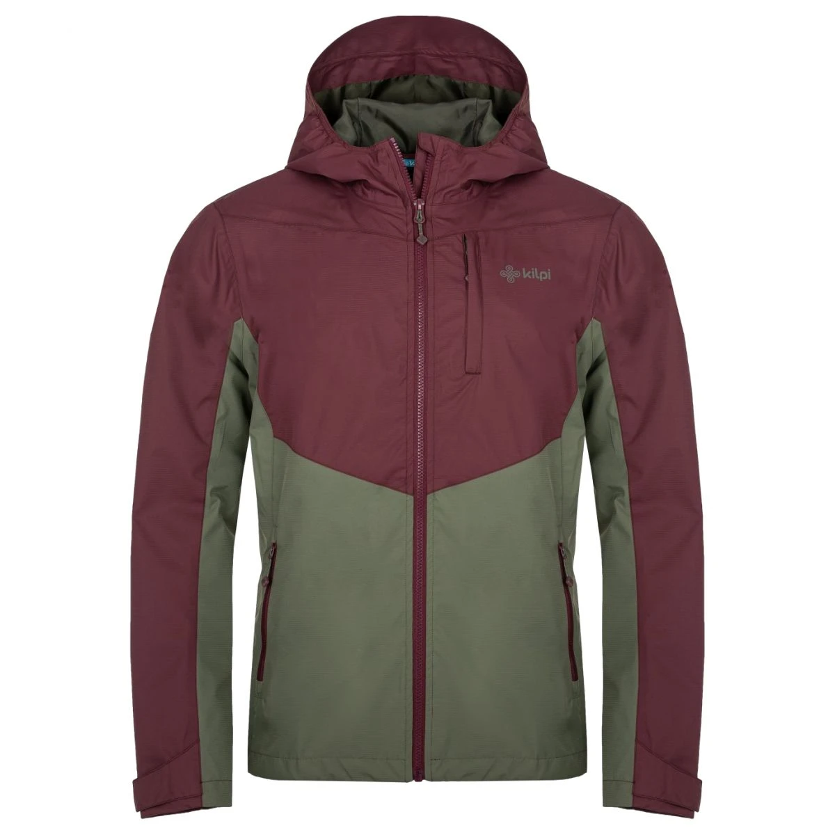 Kilpi Sonna-M, Regnjakke, Herre, Plus Size, Mørkerød 3 Kilpi Sonna-M, Regnjakke, Herre, Plus Size, Mørkerød