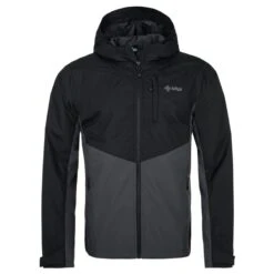 Kilpi Sonna-M, Regnjakke, Herre, Plus Size, Sort