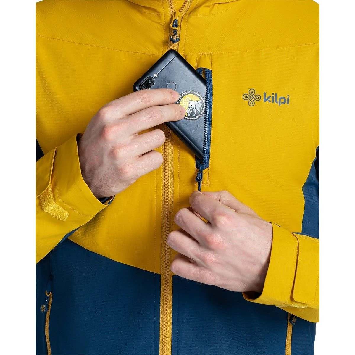 Kilpi Sonna, Regnjakke, Herre, Gul 7 Kilpi Sonna, Regnjakke, Herre, Gul - Billede 5