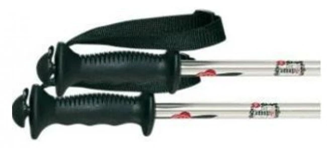 Komperdell Snapsestav, Skistav, Sort/silver 4 Komperdell Snapsestav, Skistav, Sort/silver - Billede 2