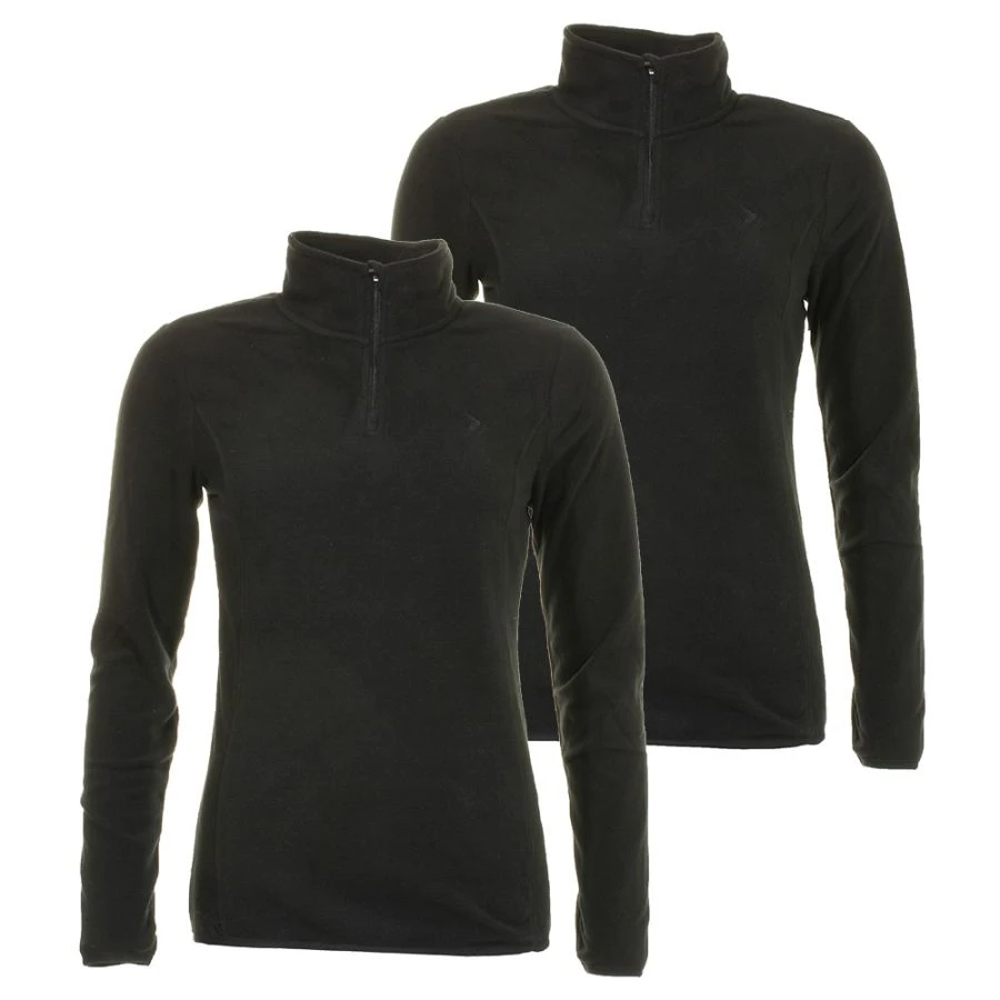 Outhorn Midela 1/4 Zip Fleecepulli, Dame, Sort, 2-pak 4 Outhorn Midela 1/4 Zip Fleecepulli, Dame, Sort, 2-pak - Billede 2