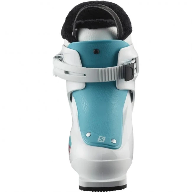Salomon T1 Girly, Skistøvler, Børn, Hvid/lyseblå 4 Salomon T1 Girly, Skistøvler, Børn, Hvid/lyseblå - Billede 2